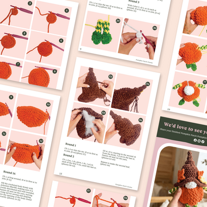 Pumpkin Patch Gnome Crochet Pattern
