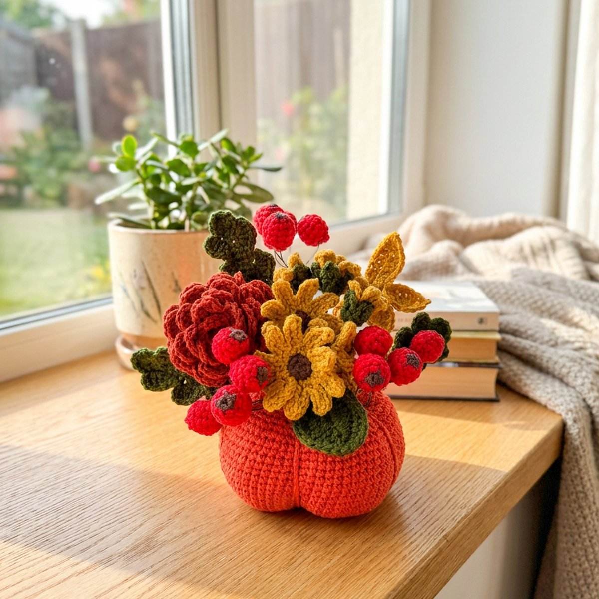 Harvest Blooms Pumpkin Bouquet Crochet Pattern