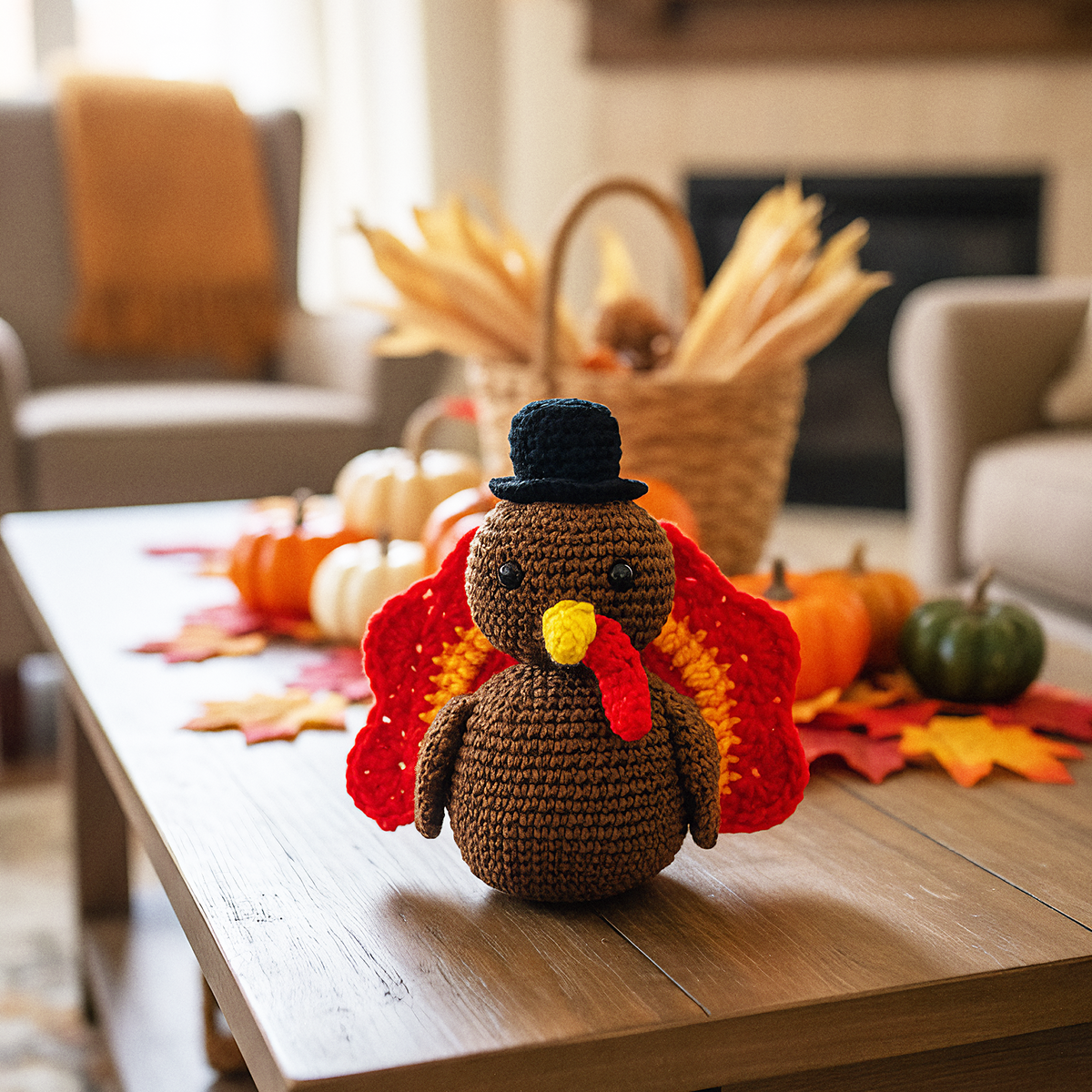 Thanksgiving Turkey Plushie Crochet Pattern