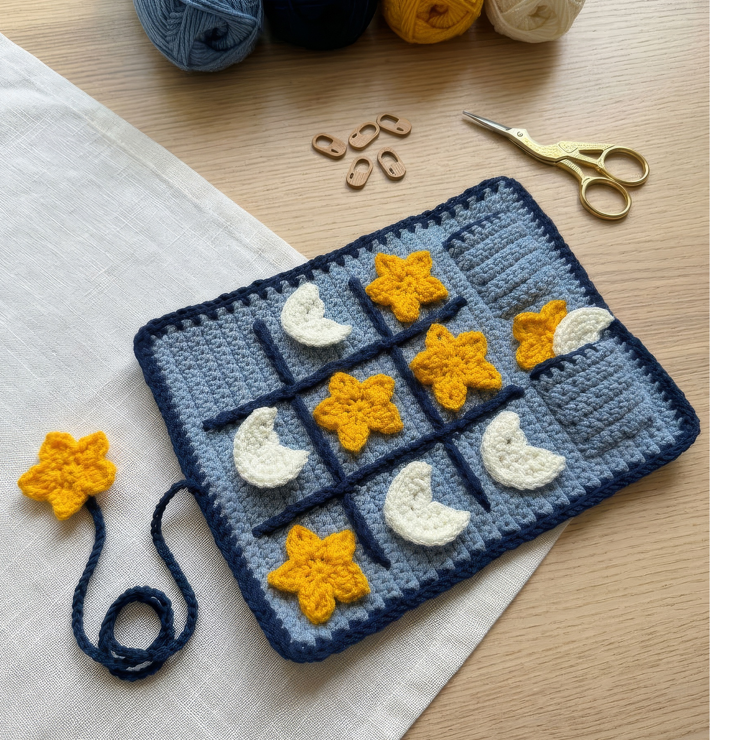Celestial Tic Tac Toe Crochet Pattern