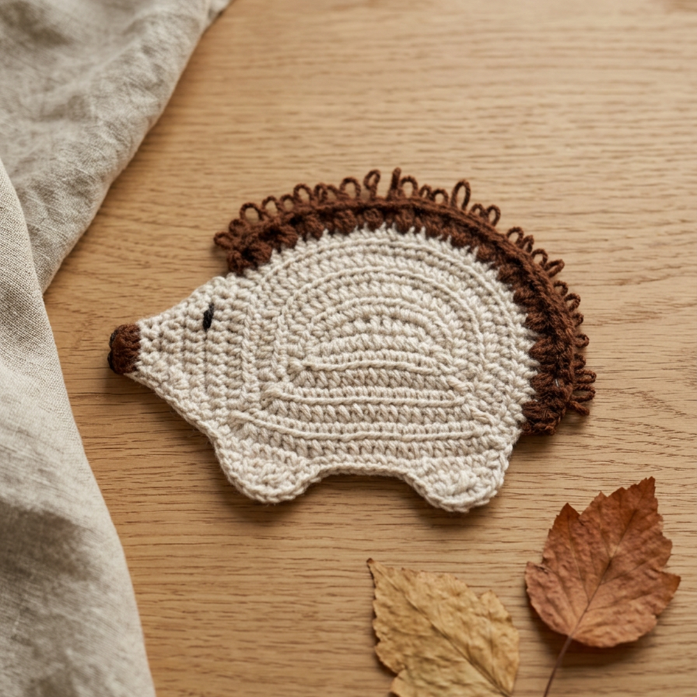 Hedgehog Coaster Crochet Pattern