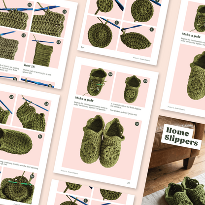 Home Slippers Crochet Pattern