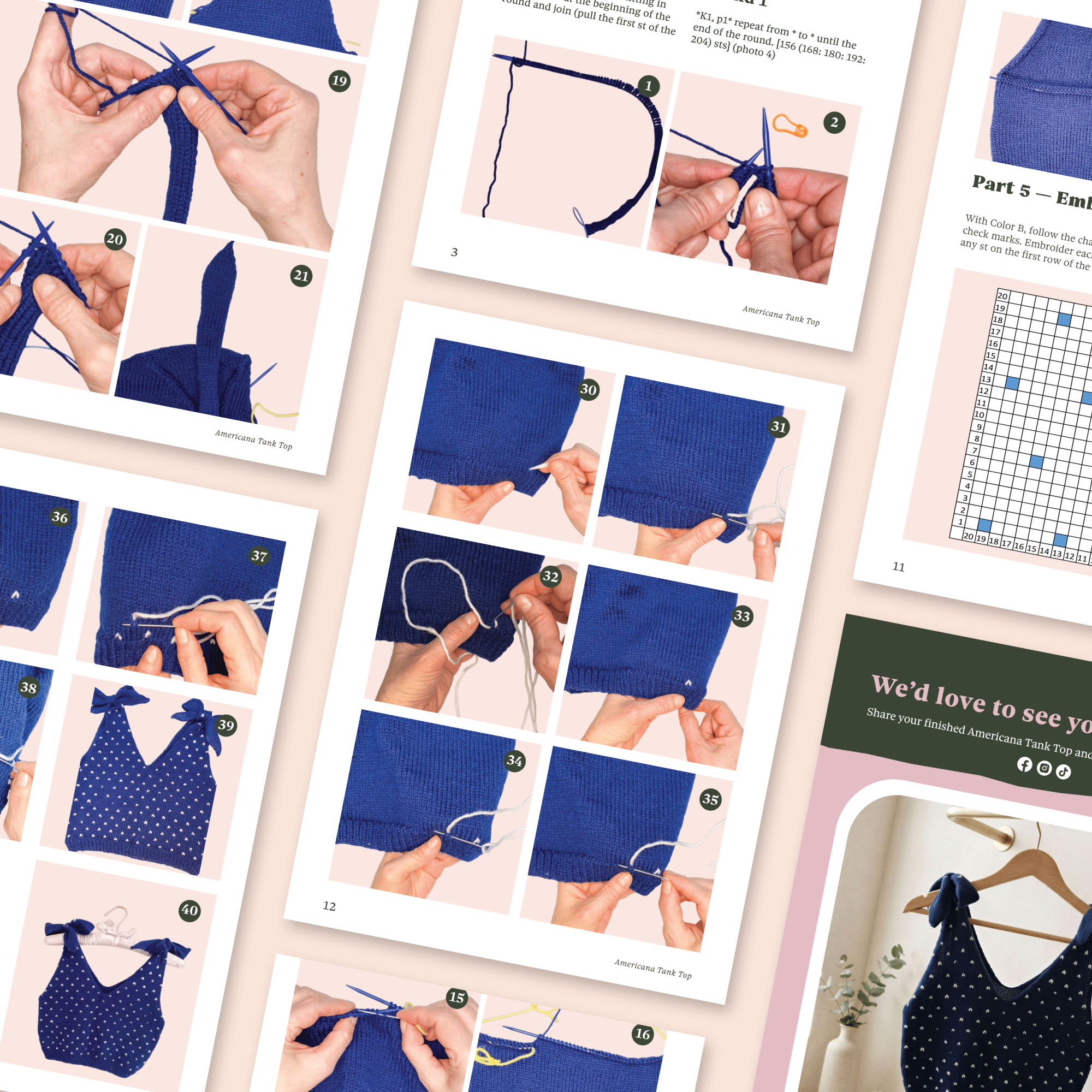 Americana Tank Top Knitting Pattern