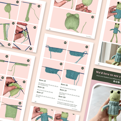 Cozy Ribbits Knit Frog Pattern