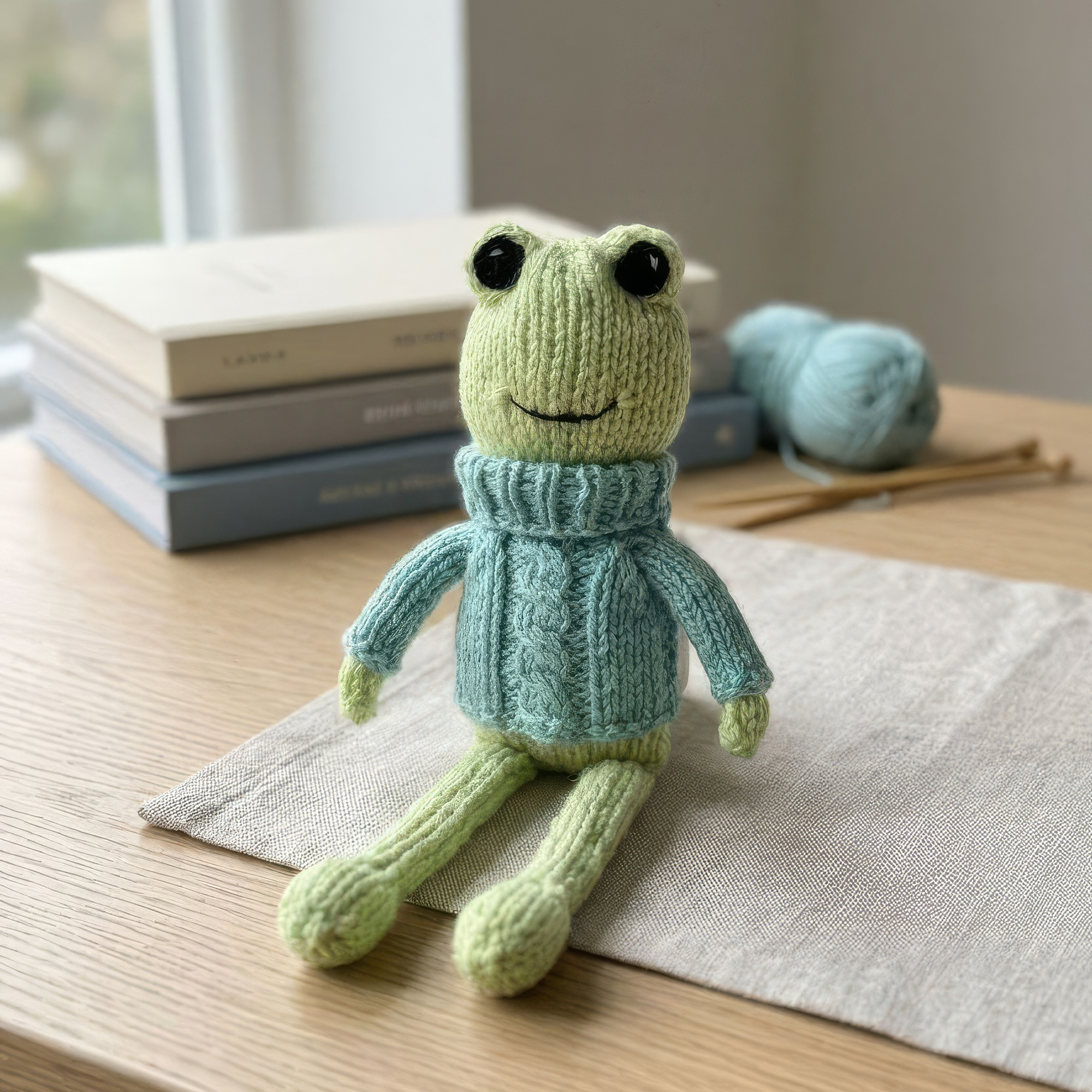 Cozy Ribbits Knit Frog Pattern