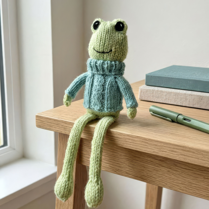 Cozy Ribbits Knit Frog Pattern
