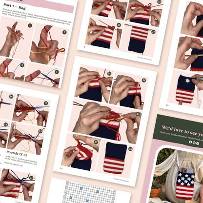 Freedom Phone Pouch Knitting Pattern