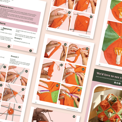 Woodland Mushroom Tote Knitting & Crochet Pattern