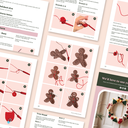 Festive Holiday Wreath | Digital Crochet Pattern