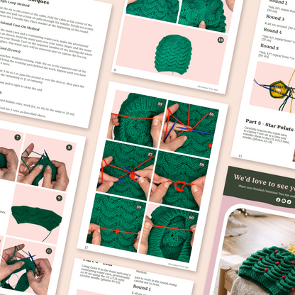 Christmas Tree Hat | Digital Knitting Pattern