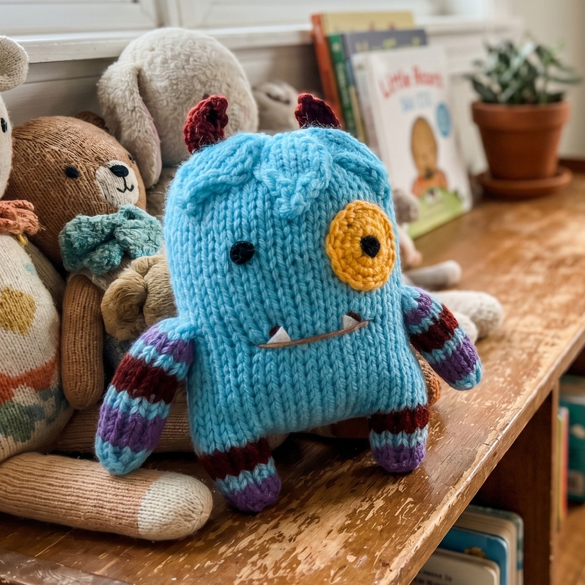 Tiny Terror Knitted Monster Pattern