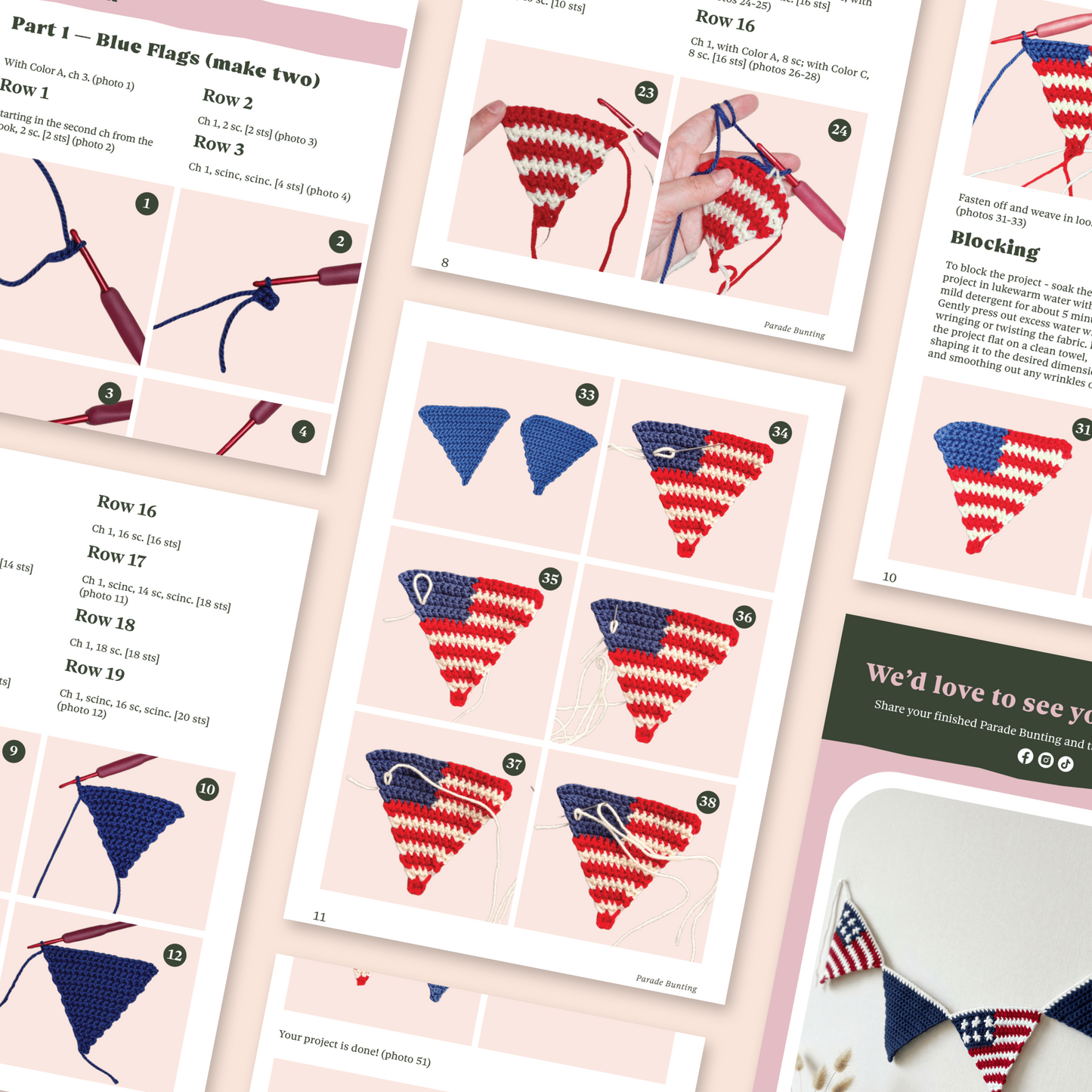 Parade Bunting Crochet Pattern