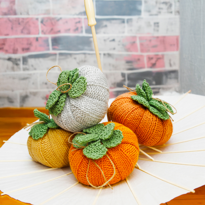 Cozy Harvest Pumpkin Decorations Knitting Pattern