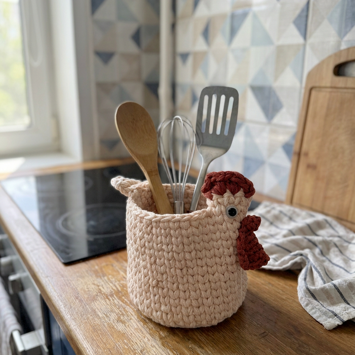 Cluck & Keep Chicken Basket Crochet Pattern