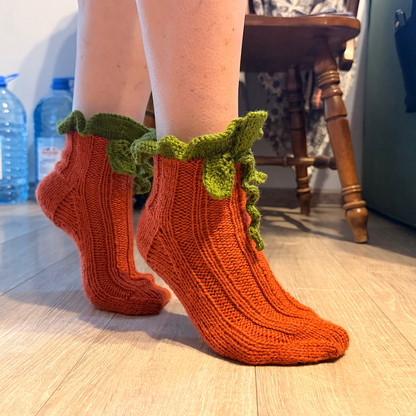 Pumpkin Patch Socks Knitting Pattern