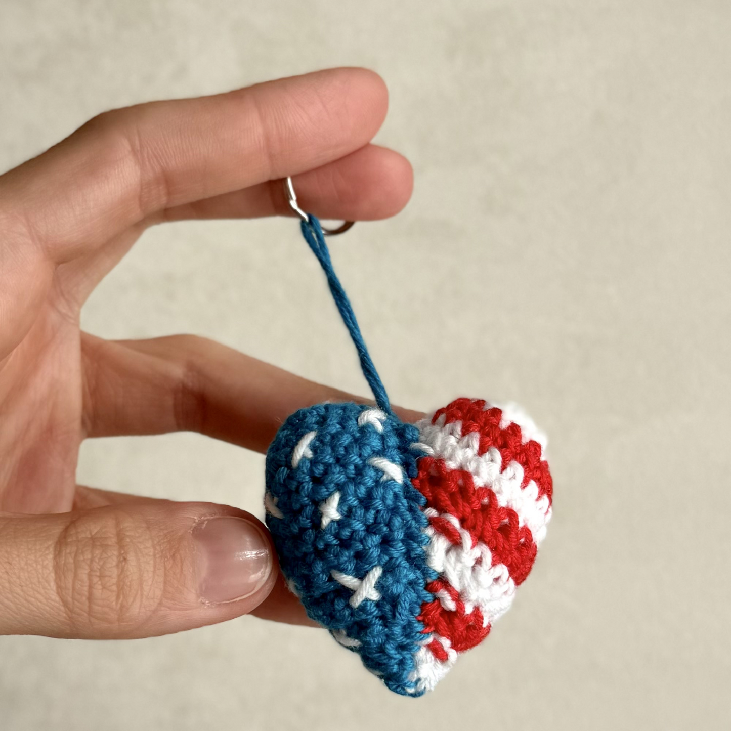 Pledge Heart Keychain Crochet Pattern
