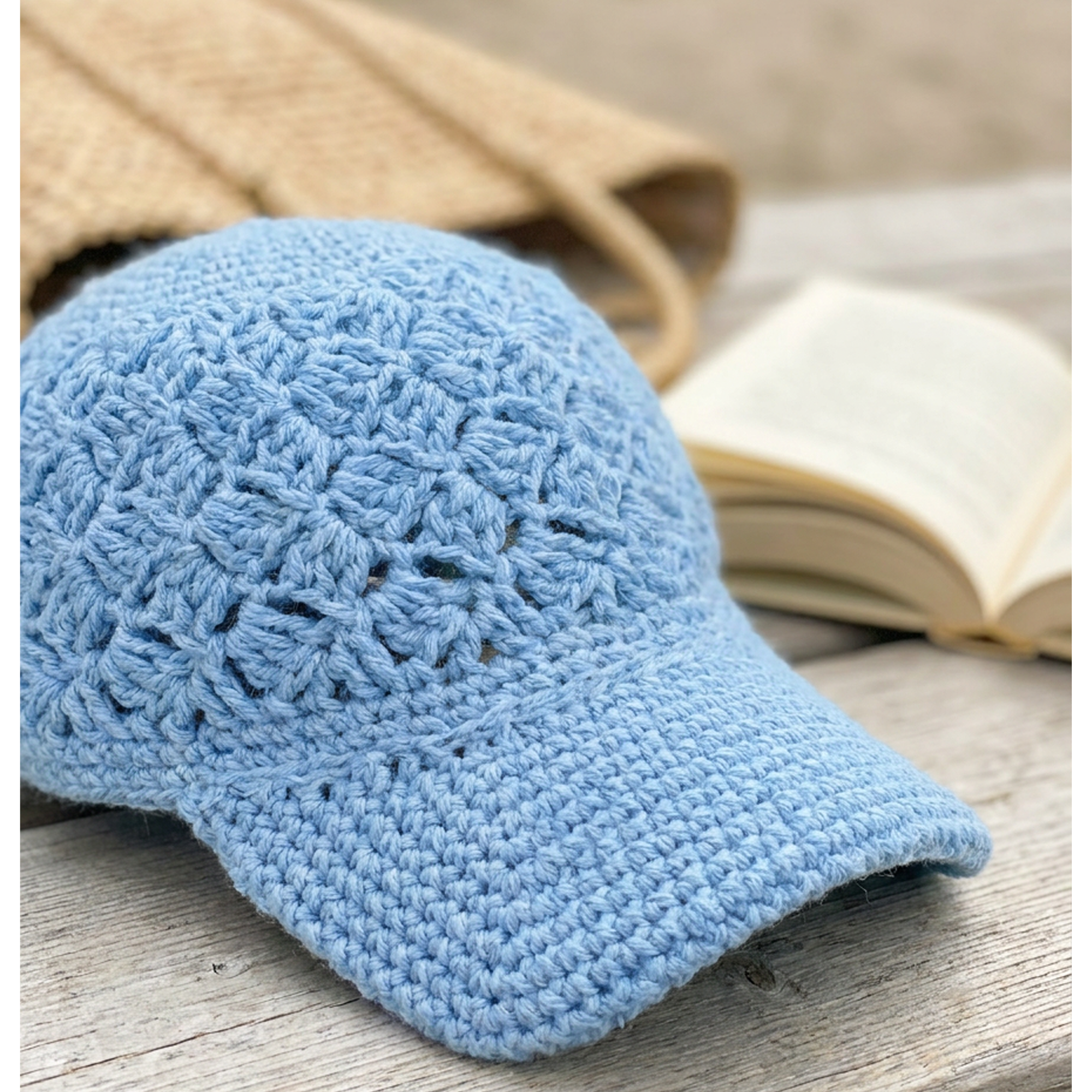 Blue Horizon Travel Cap Crochet Pattern