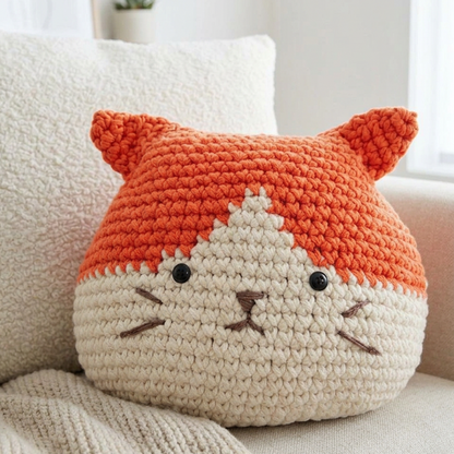 Cat Pillow Crochet Pattern