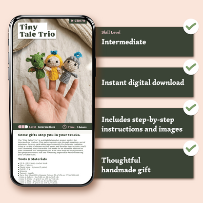 Tiny Tale Trio Crochet Pattern