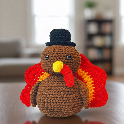 Thanksgiving Turkey Plushie Crochet Pattern