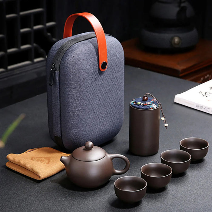 Travel Tea Set with Case