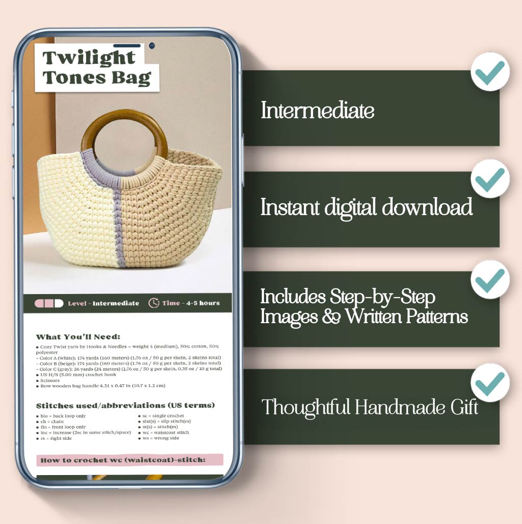 Twilight Tones Bag Crochet Pattern