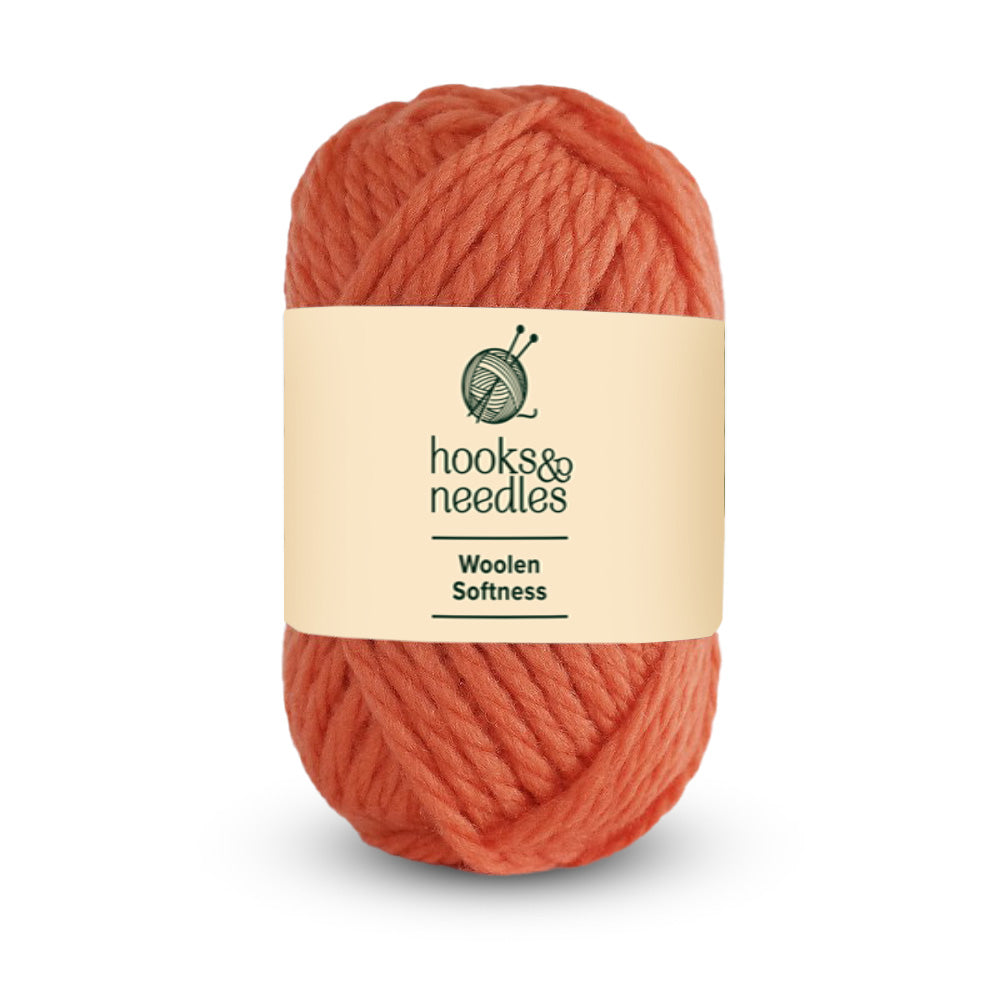 Image of Woolen Softness yarn, showcasing its soft texture, ideal for creating cozy, elegant knitwear.