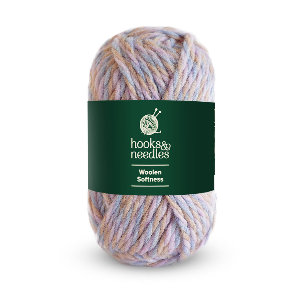 Image of Woolen Softness yarn, showcasing its soft texture, ideal for creating cozy, elegant knitwear.