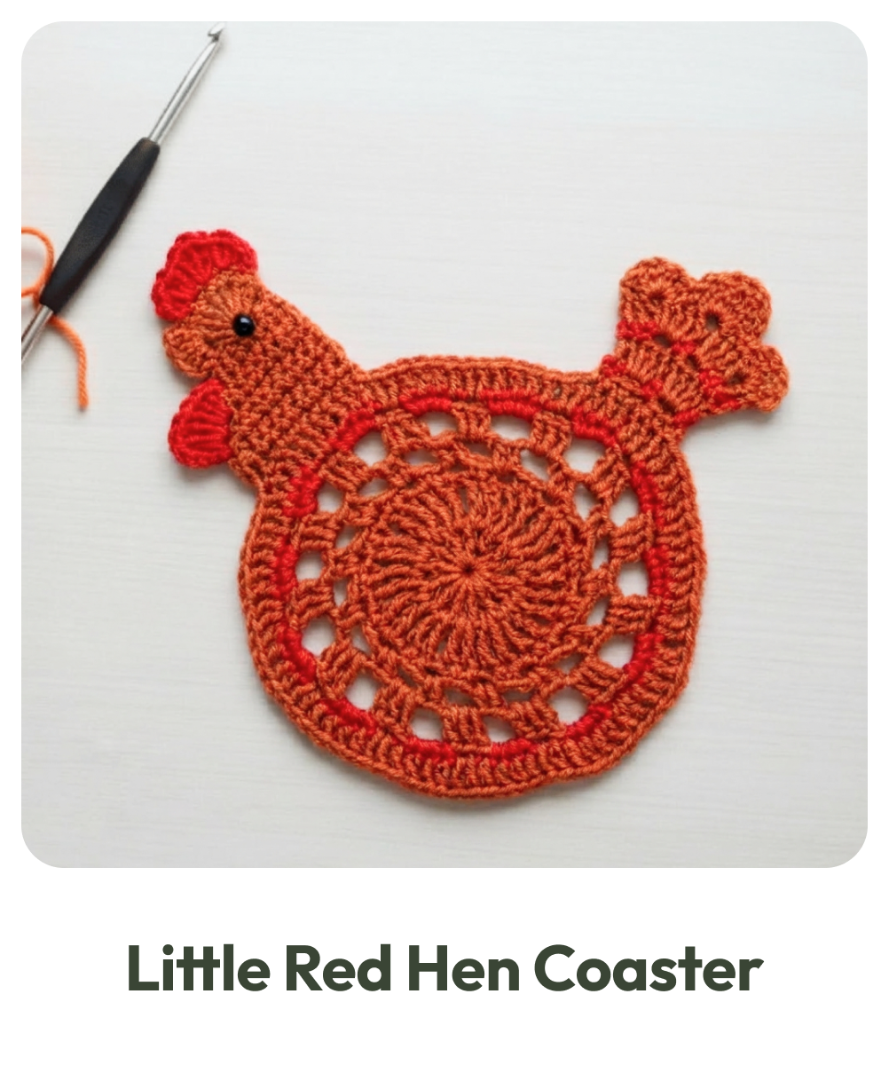 Little Red Hen Coaster