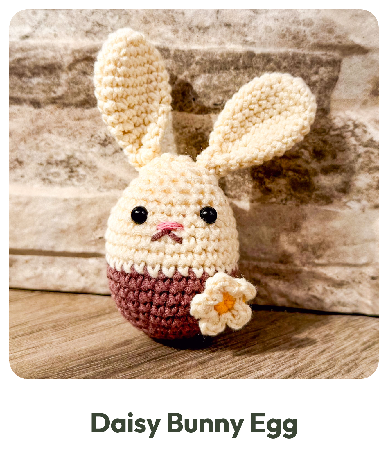 Daisy Bunny Egg