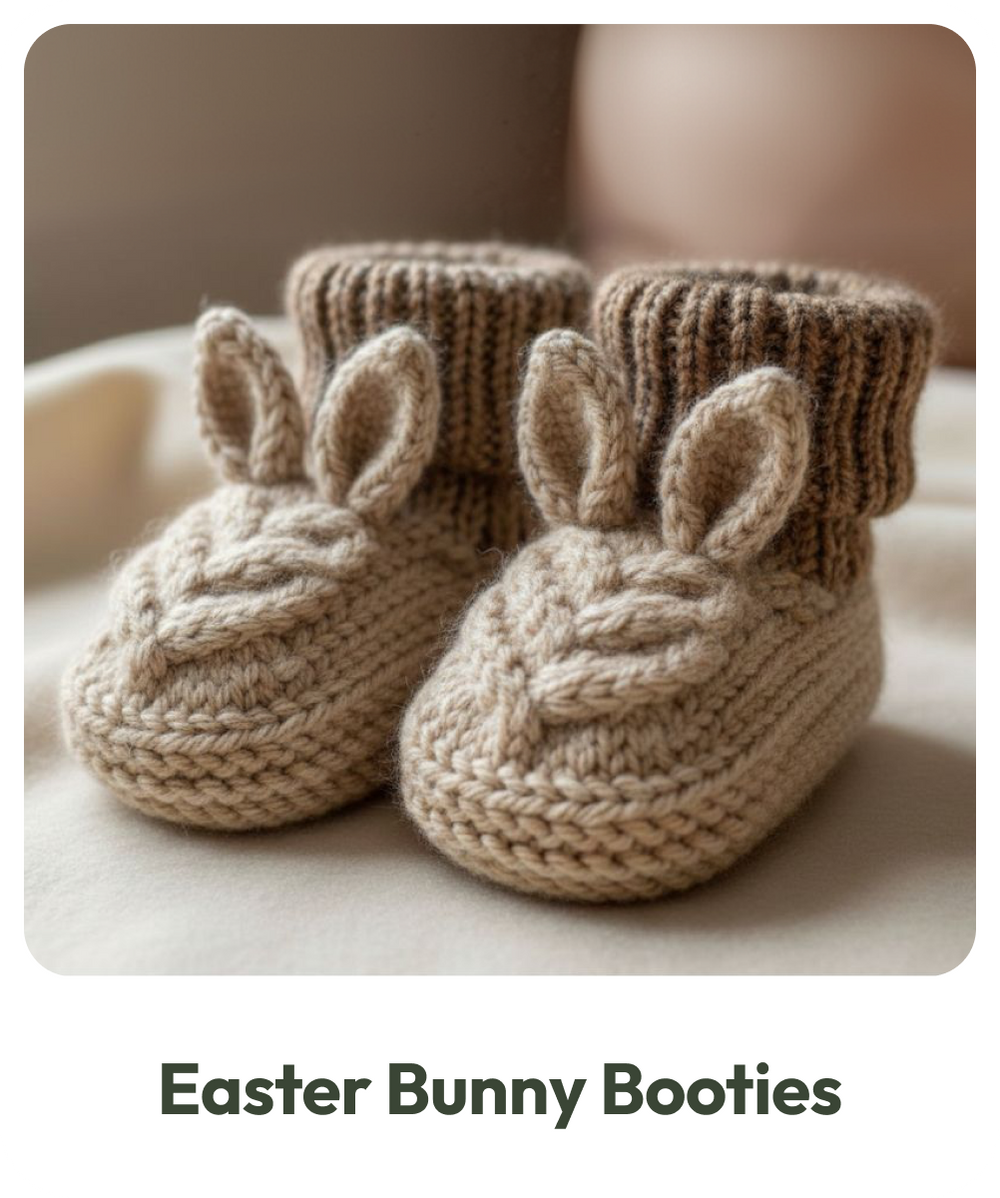 Easter Bunny Booties
