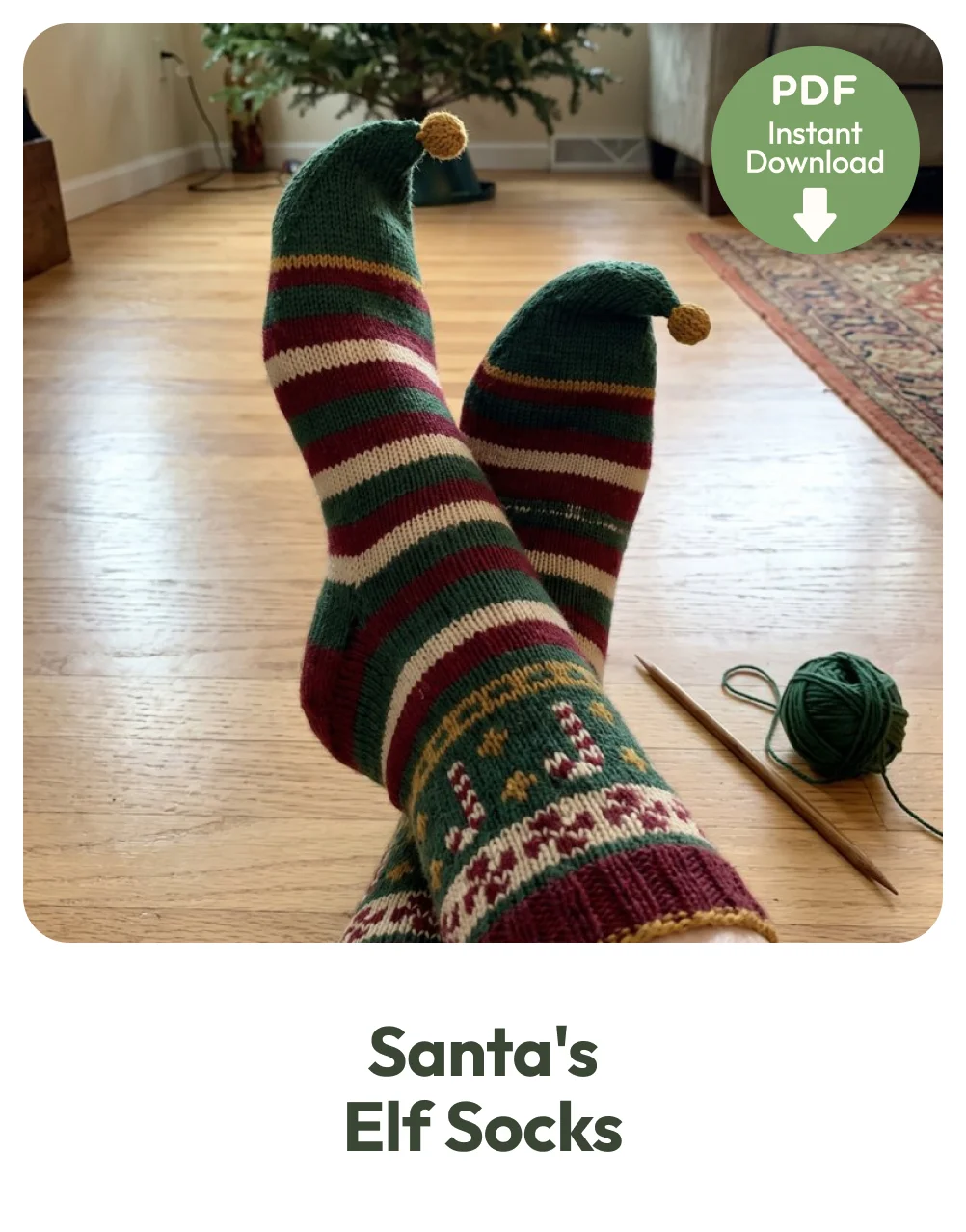 Santa's Elf Socks