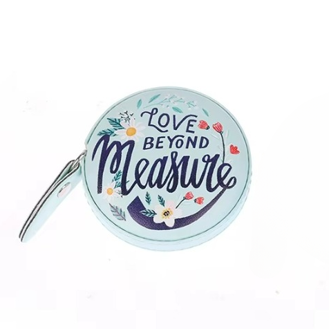 retractable measuring tape on white background