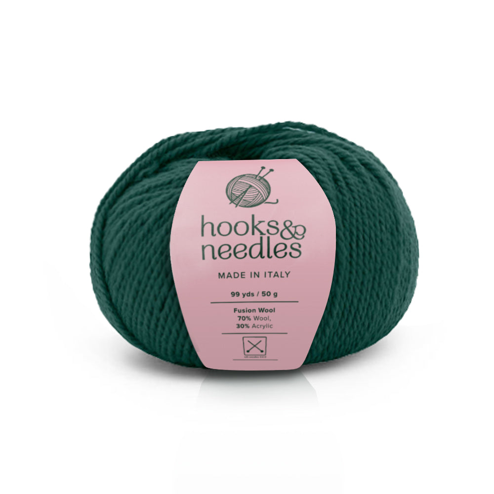 Image of Fusion Wool yarn, showcasing its soft texture, ideal for creating cozy, elegant knitwear.