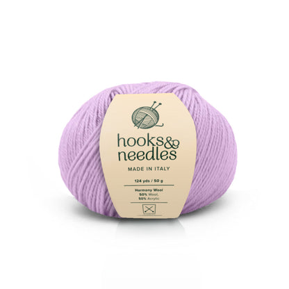 Image of Harmony Wool yarn, showcasing its soft texture, ideal for creating cozy, elegant knitwear.