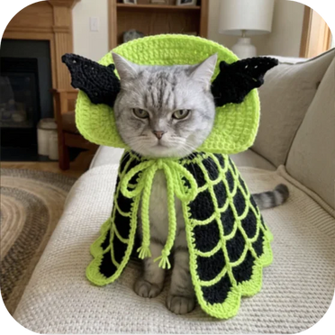 Halloween pattern project made with a Hooks & Needles box