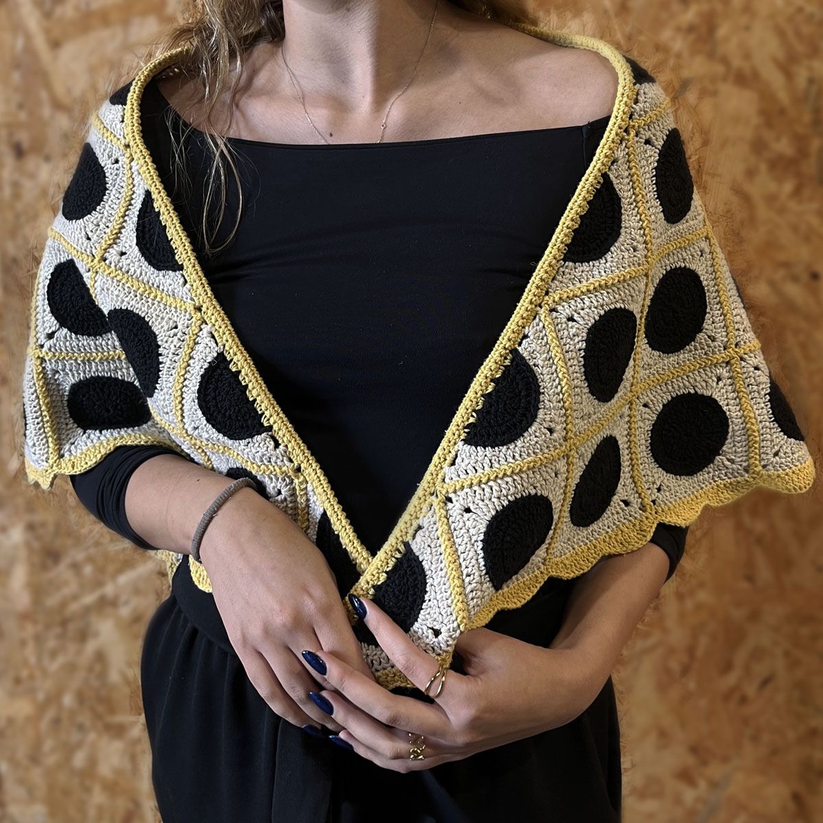 Polka Dot Shawl Crochet Kit