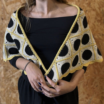 Polka Dot Shawl Crochet Kit