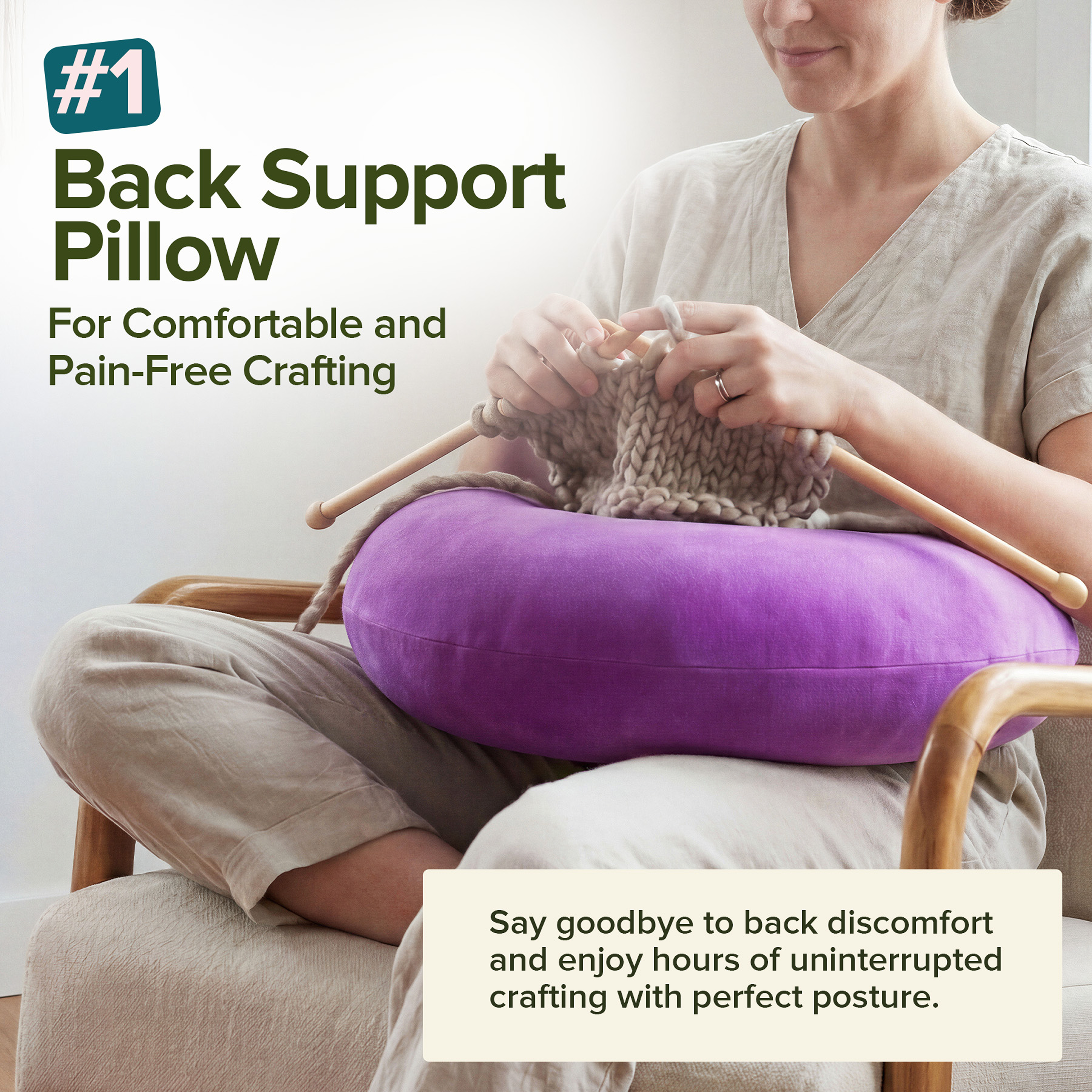 Crochet & Knit Support Pillow