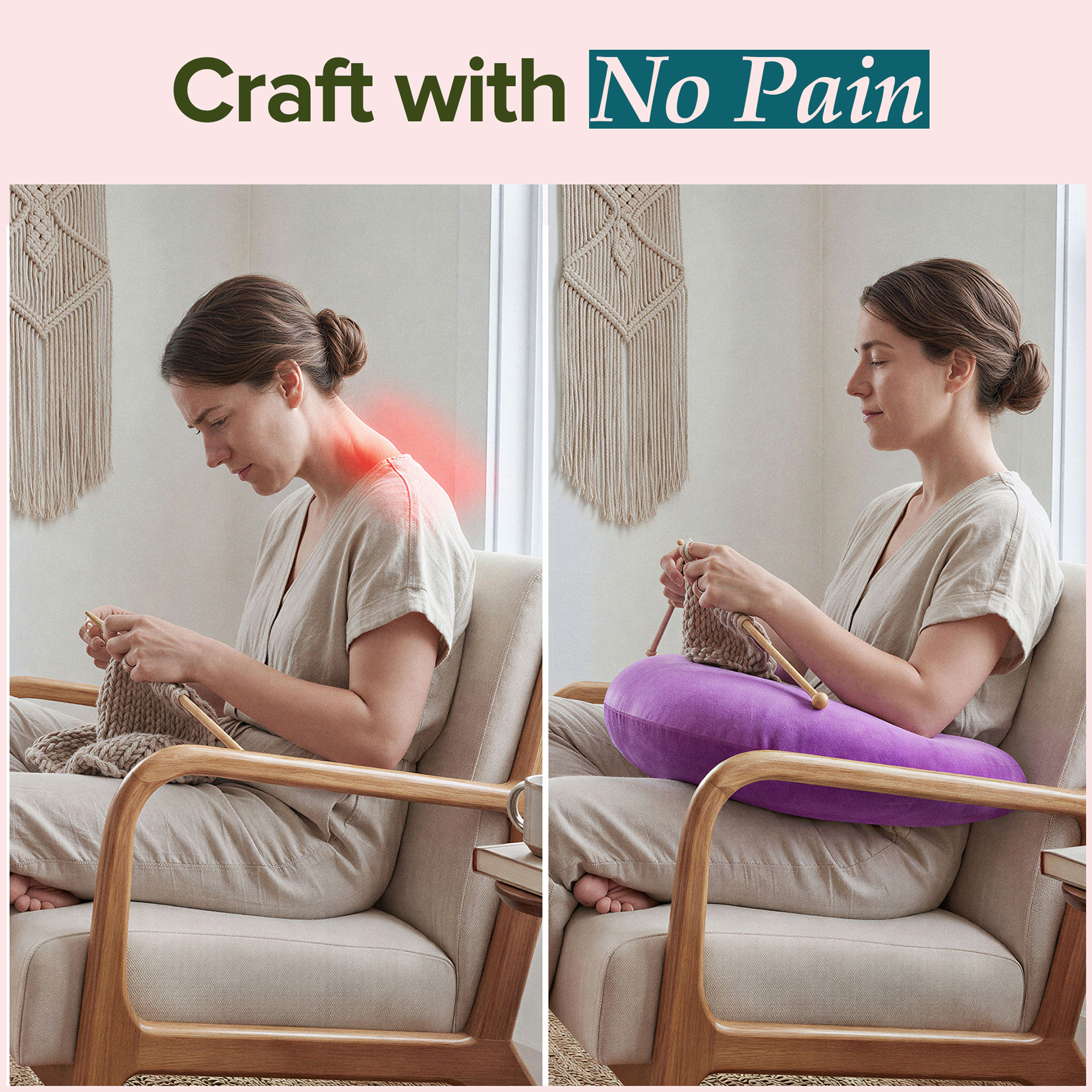 Crochet & Knit Support Pillow