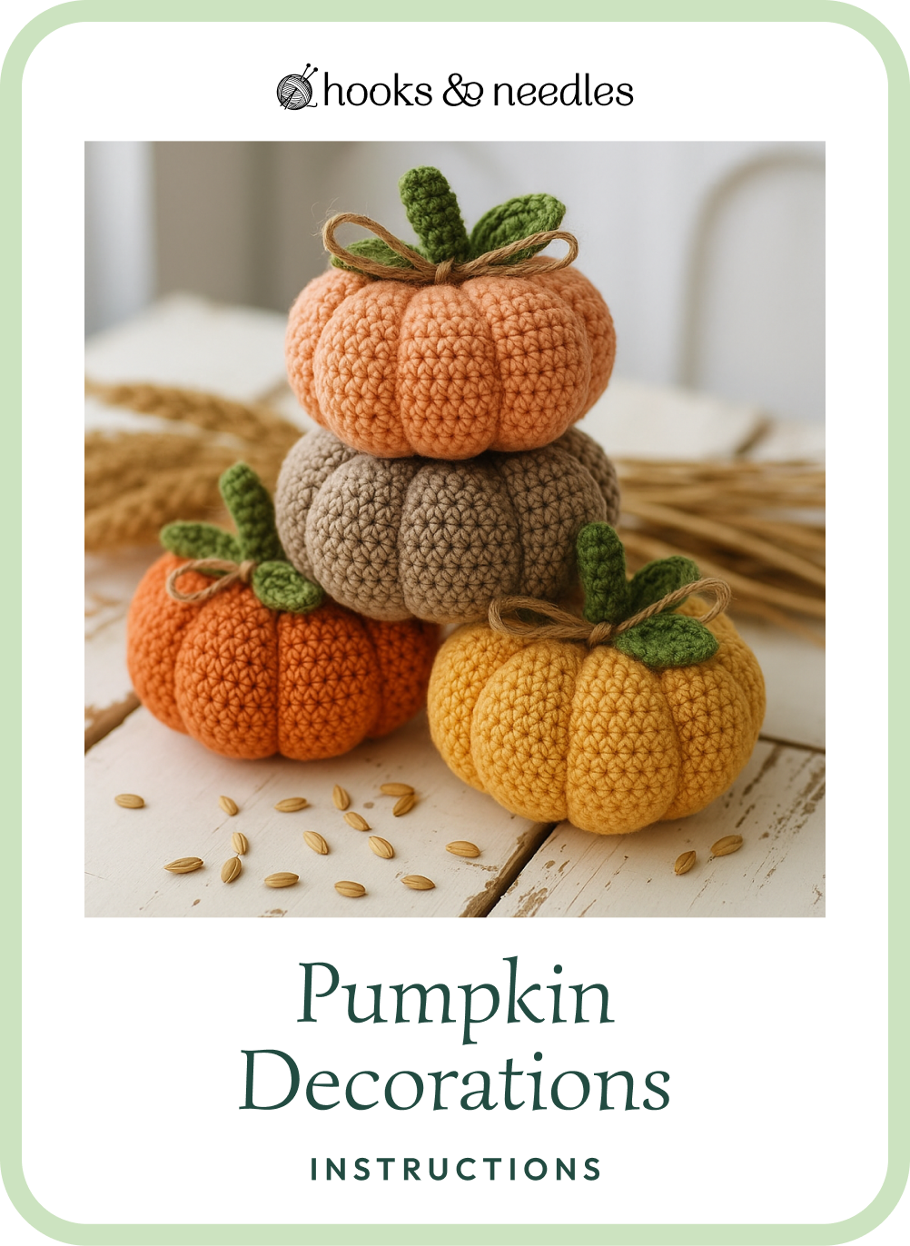 Bundle of 7 Downloadable PDF Fall Patterns