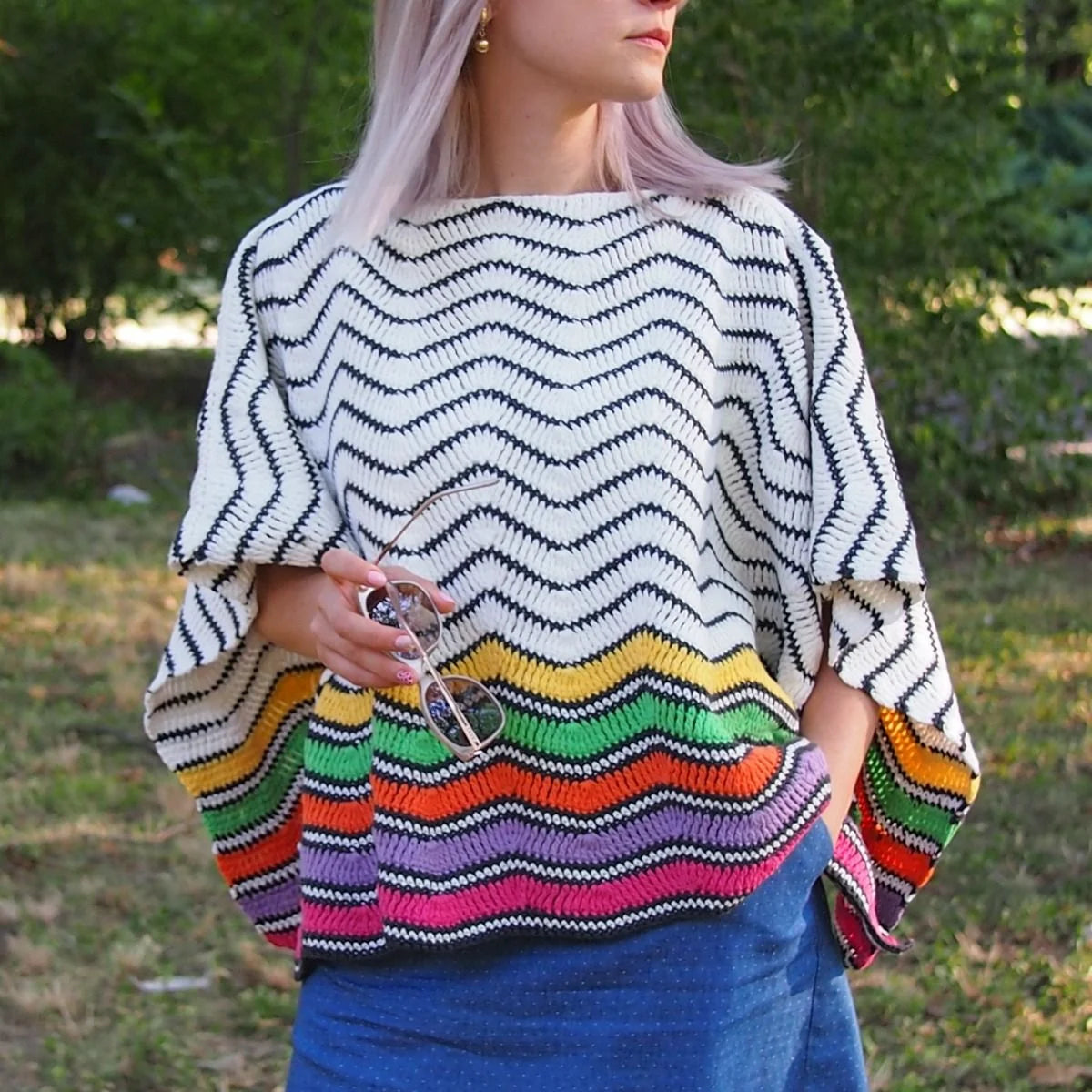 Rainbow Zigzag Crochet Kit