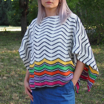 Rainbow Zigzag Crochet Kit