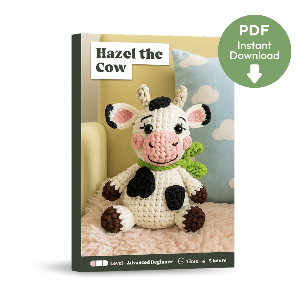 <h3>Hazel The Cow Crochet Pattern</h3>