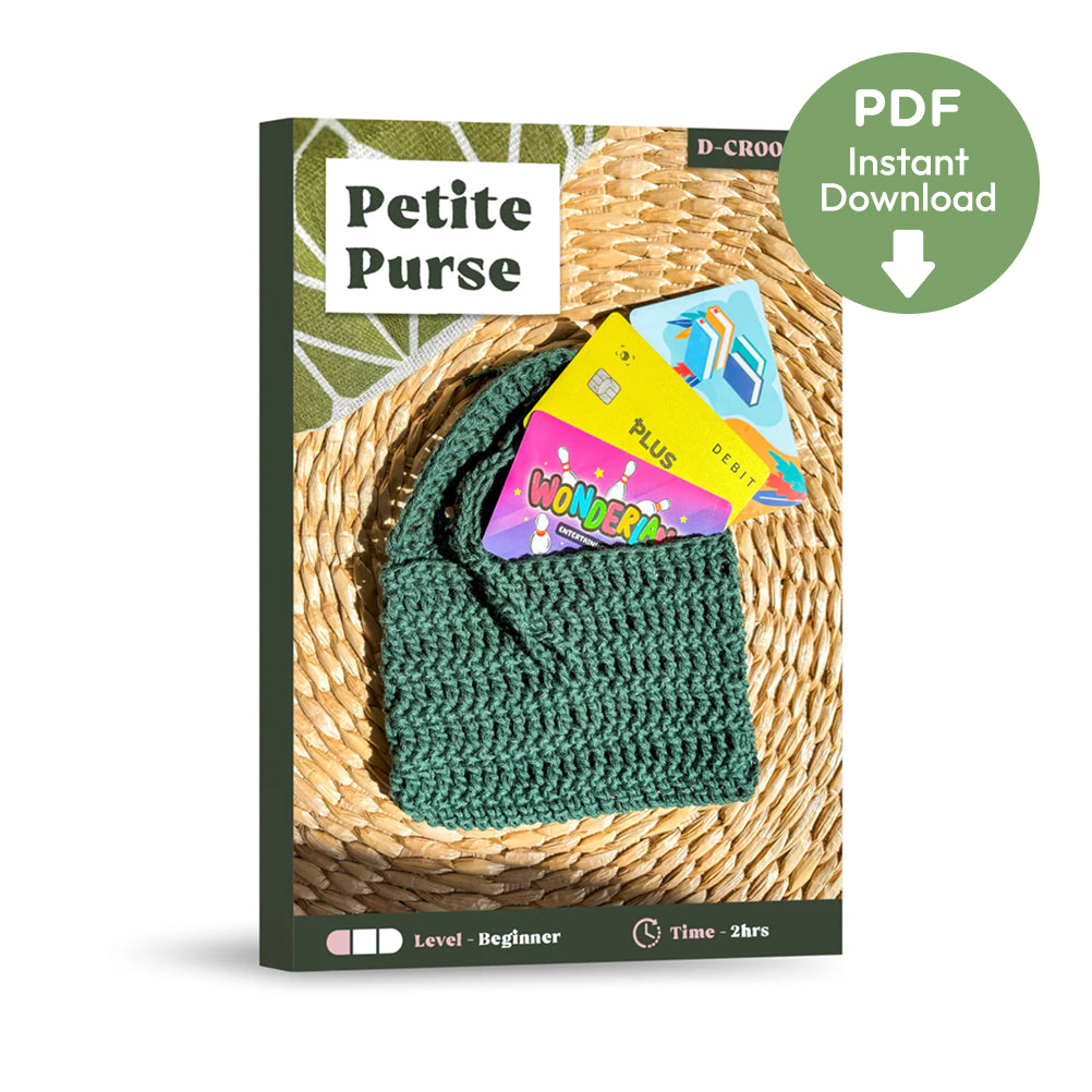 <h3>Petite Purse <br/>Crochet Pattern</h3>