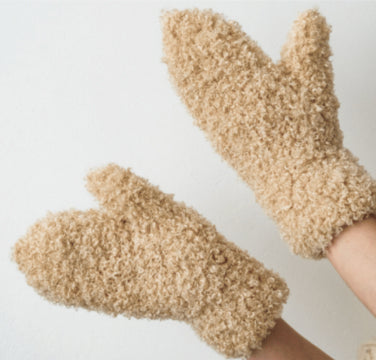 Fuzzy Cloud Mittens